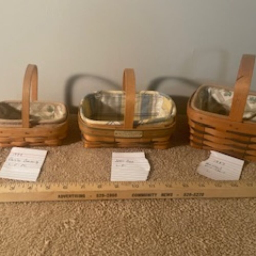 Longaberger 3 Baskets